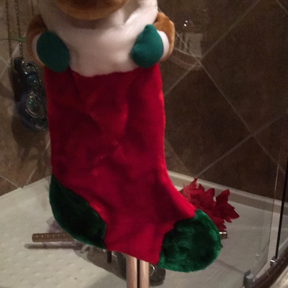 NWOT Reindeer Christmas Stocking - Picture 4 of 7